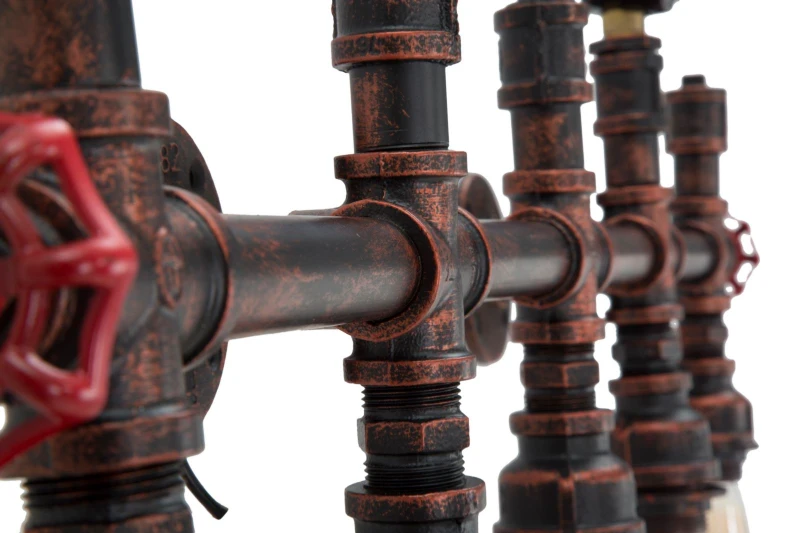 Lampada Da Muro Industry 5 Luci Cm 86X9X32