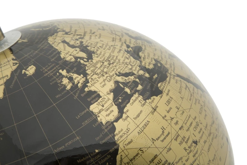 Mappamondo Bronze con Luce Cm Ø 25X38