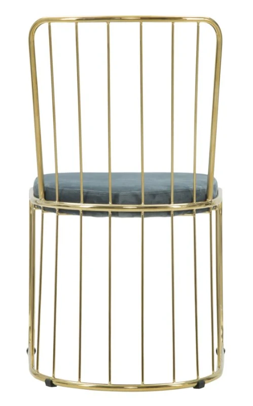 Sedia Cage Celeste Cm 47X56X82 Set 2 Pz (Altezza Seduta Cm 45)