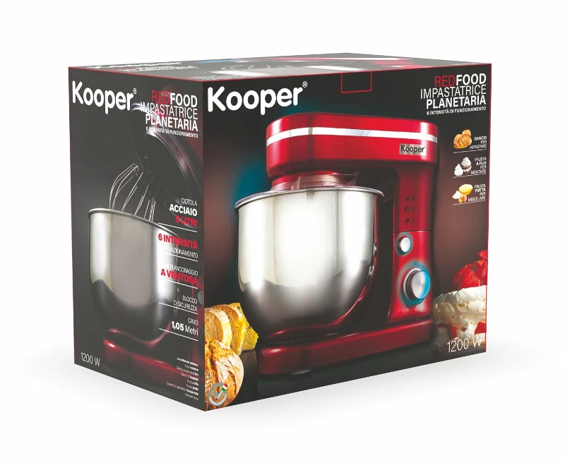 Kooper Planetaria 1200 W 5L 6 Vel. Rossa Metal