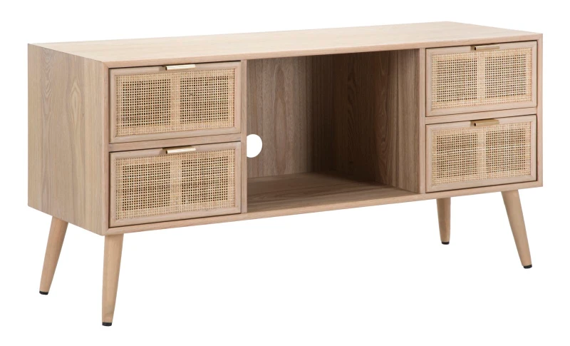Porta Tv Paglia Di Vienna Cm 120X42X60
