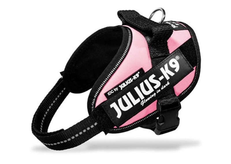 Julius K9 Power Pettorina, Nylon Misura Minimini, Colore Rosa