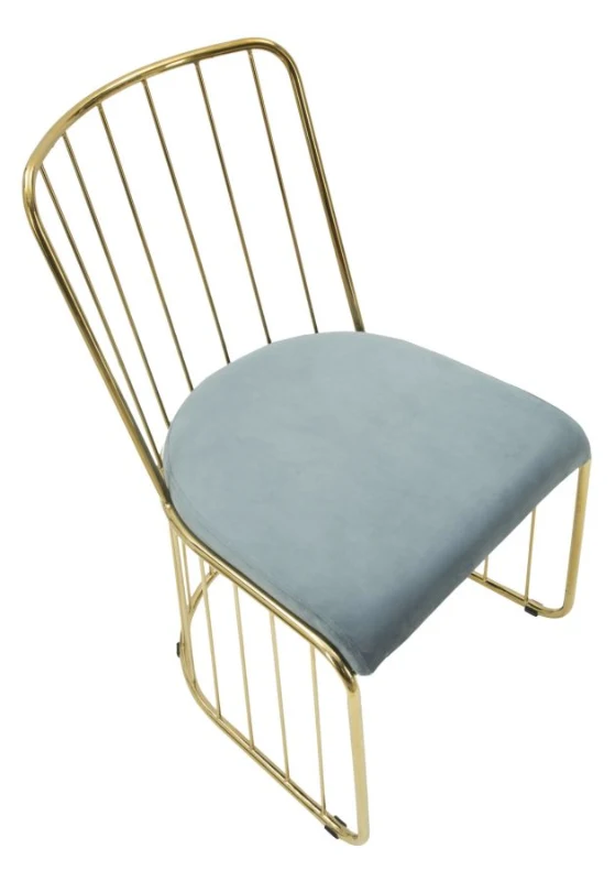 Sedia Cage Celeste Cm 47X56X82 Set 2 Pz (Altezza Seduta Cm 45)