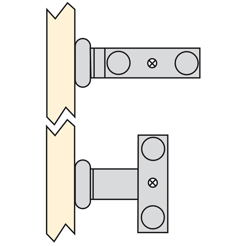 Emuca Porta asciugamani estraibile, 2 bracci, 440 mm, Alluminio, Bianco