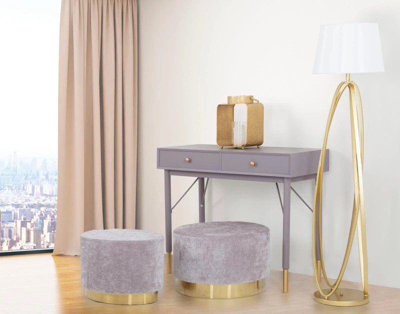 Puff Goldy Ovale Piccolo Grigio Cm 52X35X35