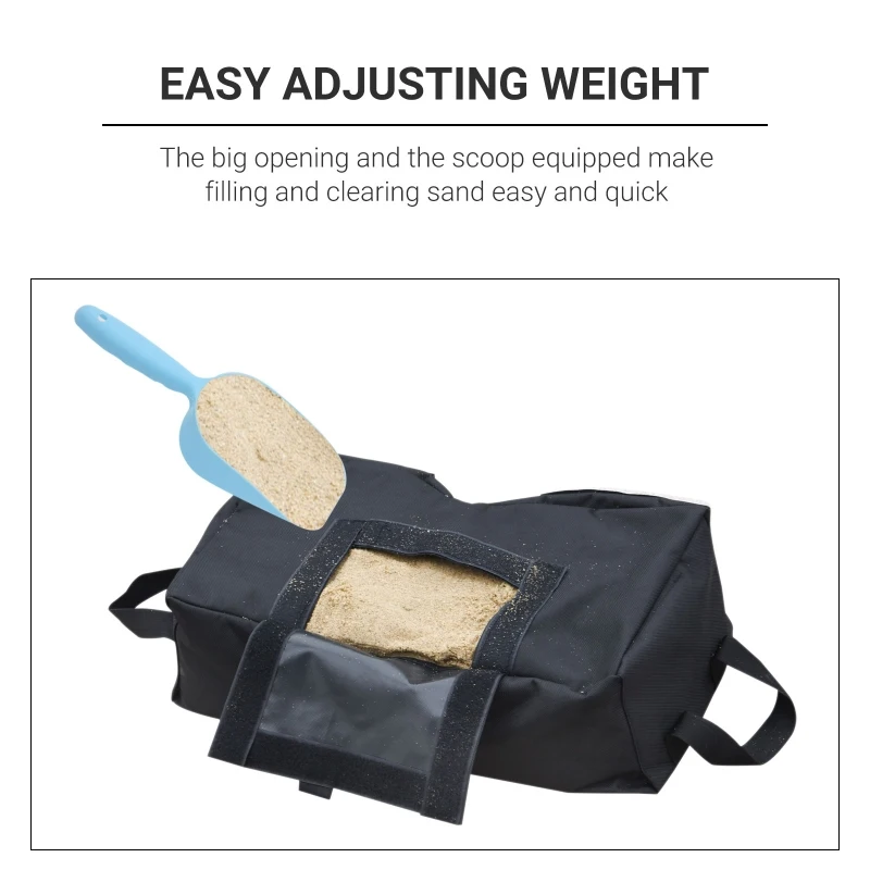 Outsunny 2 Pieces Umbrella Base Weight Bag Sand Bag Fits Most Umbrella w/ Scoop