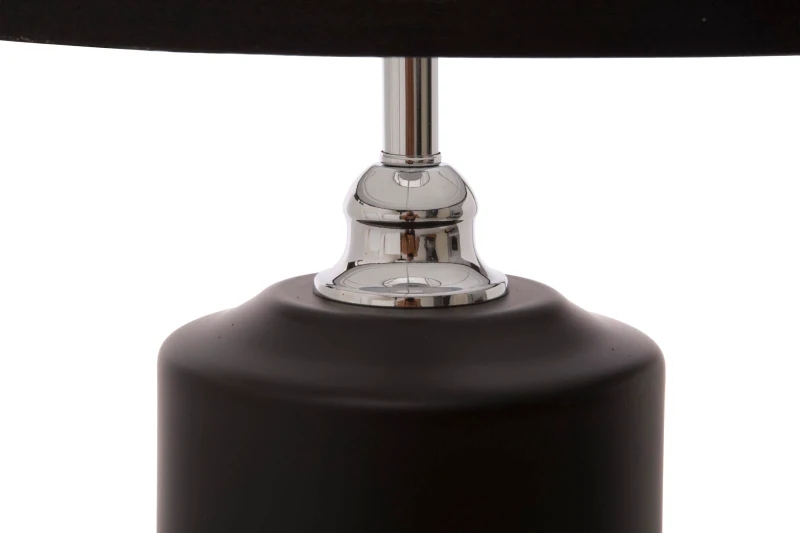 Paralume Da Tavolo Elegant-Three Nero Cm Ø 32X75