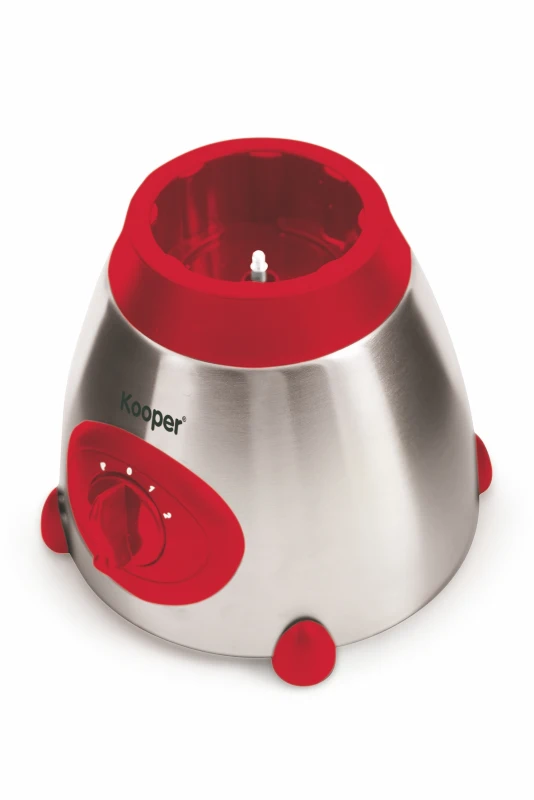 Kooper Frullatore Vetro 1.5Lt 3Vel 850W Rosso/Acciaio