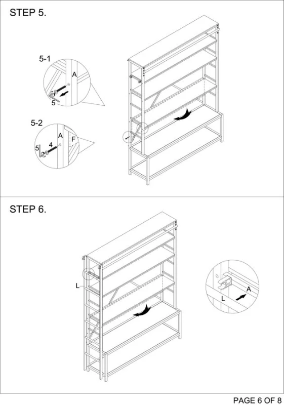 Libreria-Porta Tv Industrial 165X40X210