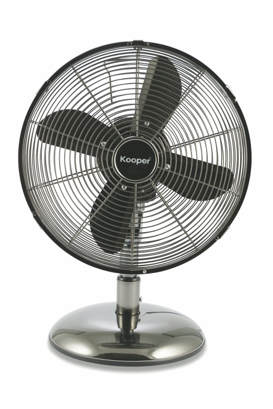 Ventilatore Alta Velocità Kooper In Acciaio - 3 Velocità, 70W, Ø35 Cm, Testa Inclinabile, Colore Silver