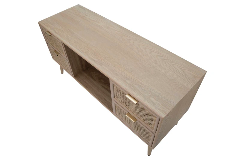 Porta Tv Paglia Di Vienna Cm 120X42X60