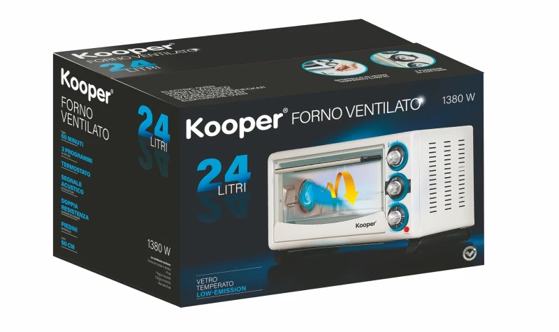 Kooper Forno 24 Lt Bianco 1380 W Ventilato