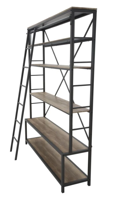 Libreria-Porta Tv Industrial 165X40X210