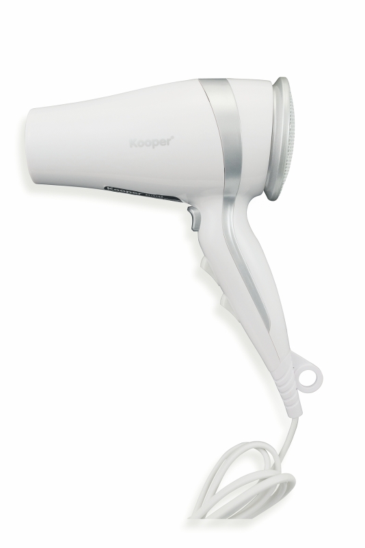 Kooper Asciugacapelli 2000 W Bianco E Silver