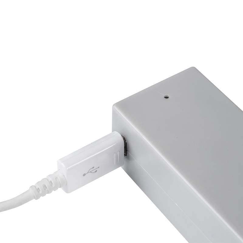 Emuca Barra appendiabili per armadi Castor con luce LED, batteria rimovibile e sensore di movimento, 1.158, Anodizzato opaco