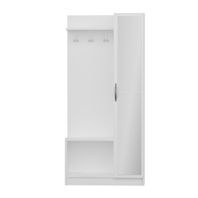 Homemania Mobile Ingresso Orion W80xD32xH173 cm Bianco