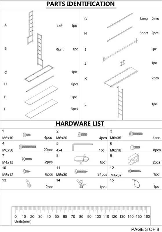 Libreria-Porta Tv Industrial 165X40X210