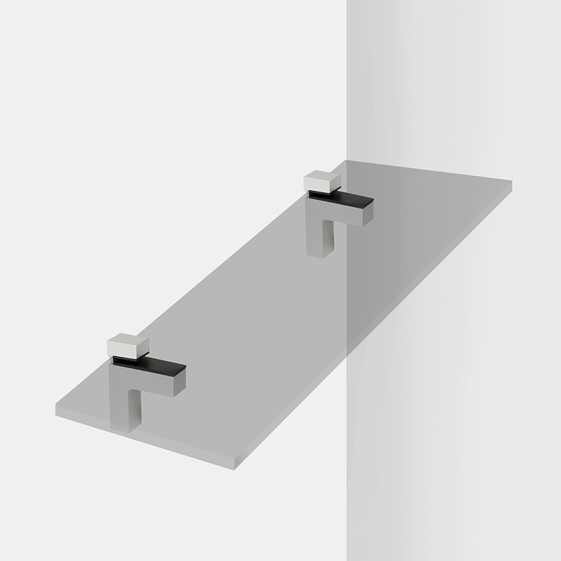 Emuca Reggimensola Squad 2 per mensola legno o vetro