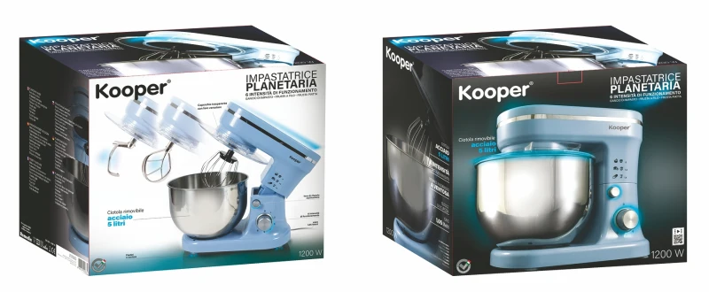 Kooper Planetaria 1200 W 5L 6 Vel. Azzurro Polvere