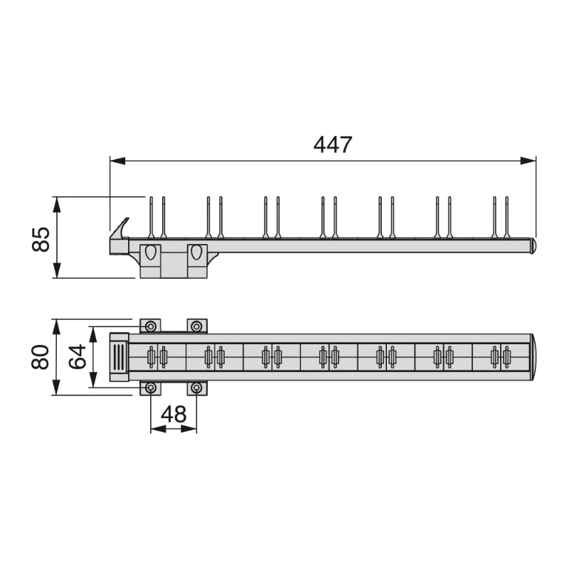 Emuca Porta cinture laterale estraibile Keeper