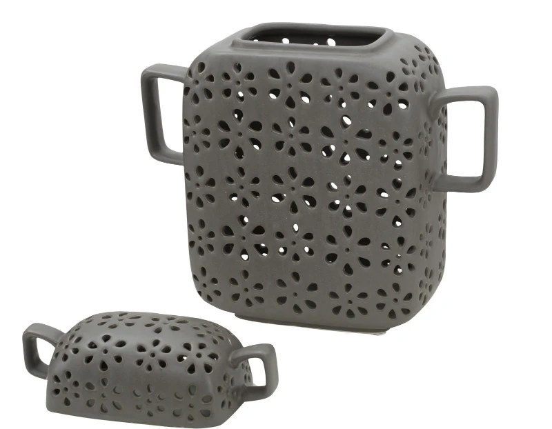 Vaso Porcellana Flowery Cm 27X10X27