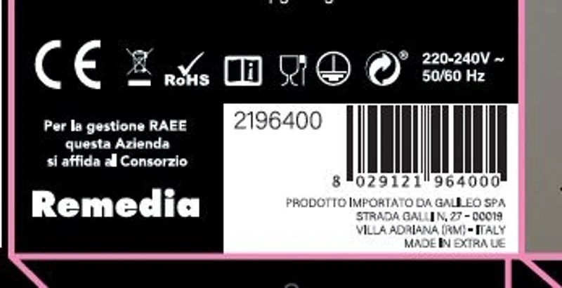 Kooper Tostiera Per Waffle Rossa 750 W