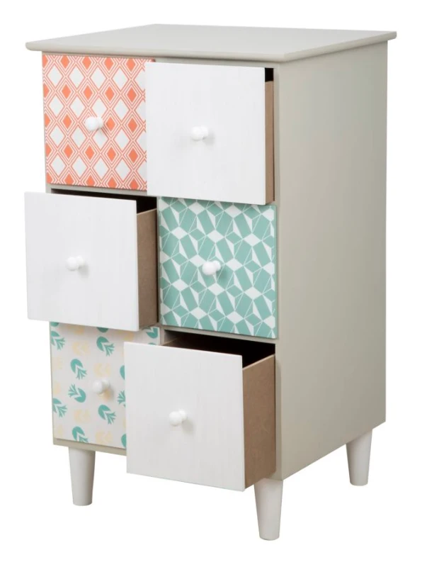 Cassettiera  Auntdeco Cm 43.5X38X71.5