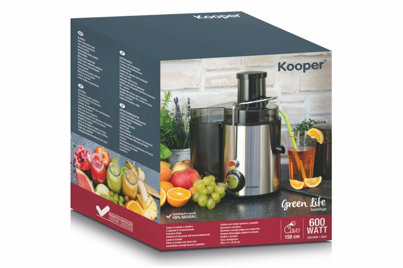 Kooper Green Life Centrifuga 600W Acciaio