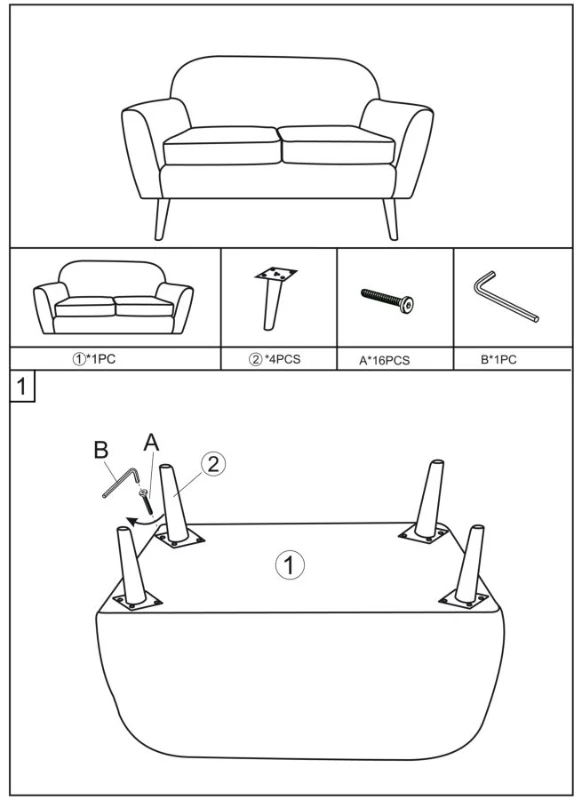 Divanetto Vision Cm 133X71X89