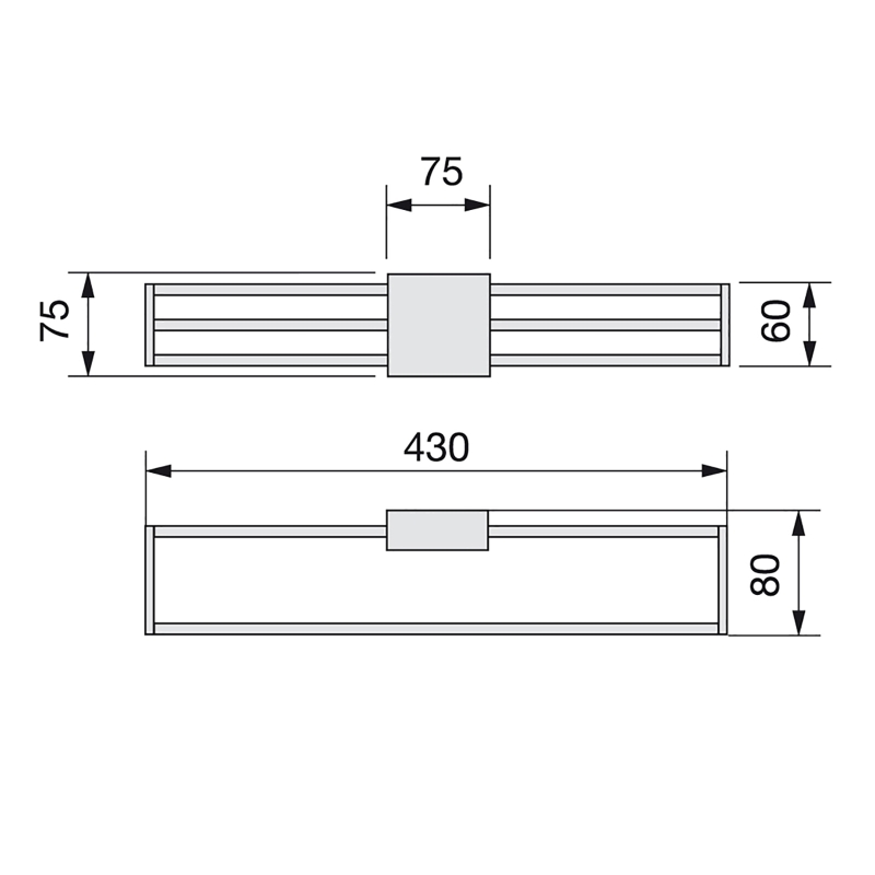 Emuca Porta cravatte laterali estraibile Self