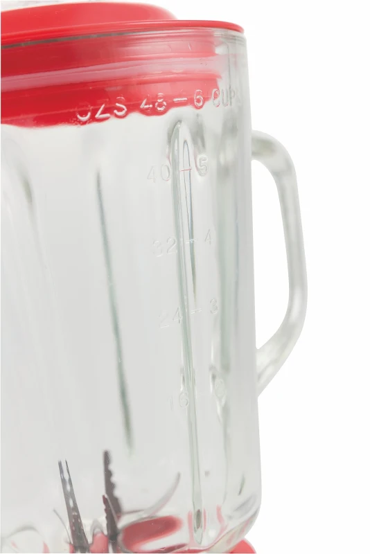 Kooper Frullatore Vetro 1.5Lt 3Vel 850W Rosso/Acciaio