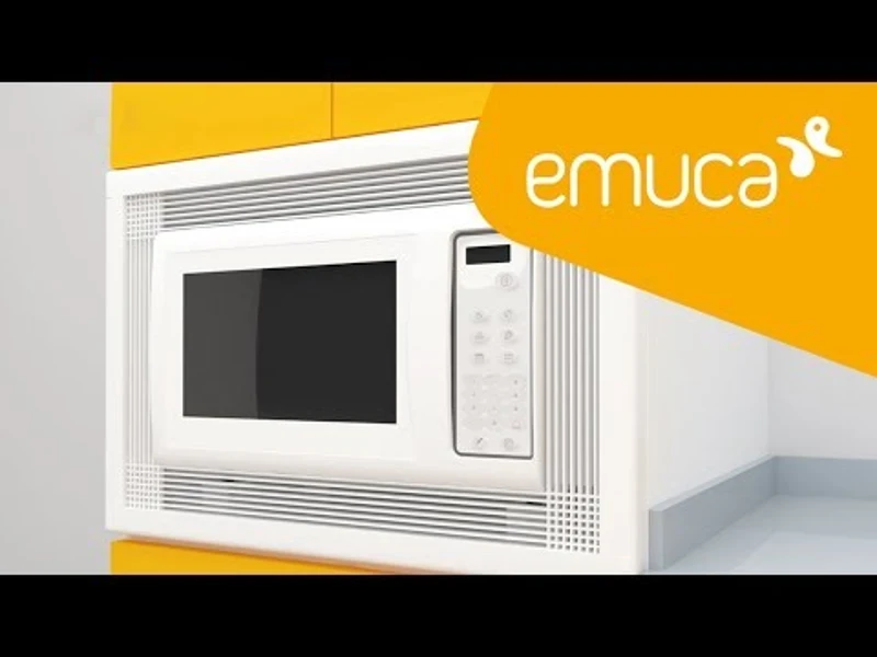Emuca Telaio cornice per incasssare microonde in plastica verniciata alluminio