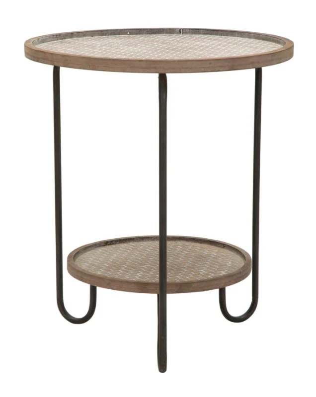 Tavolinetto Arex 2 Ripiani Cm  Ø 48X54,5