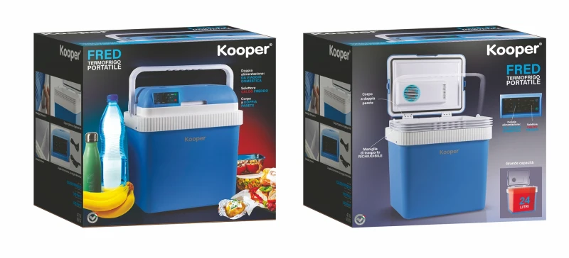 Kooper Termofrigo Portatile Caldo/Freddo 24Lt 49W Blu