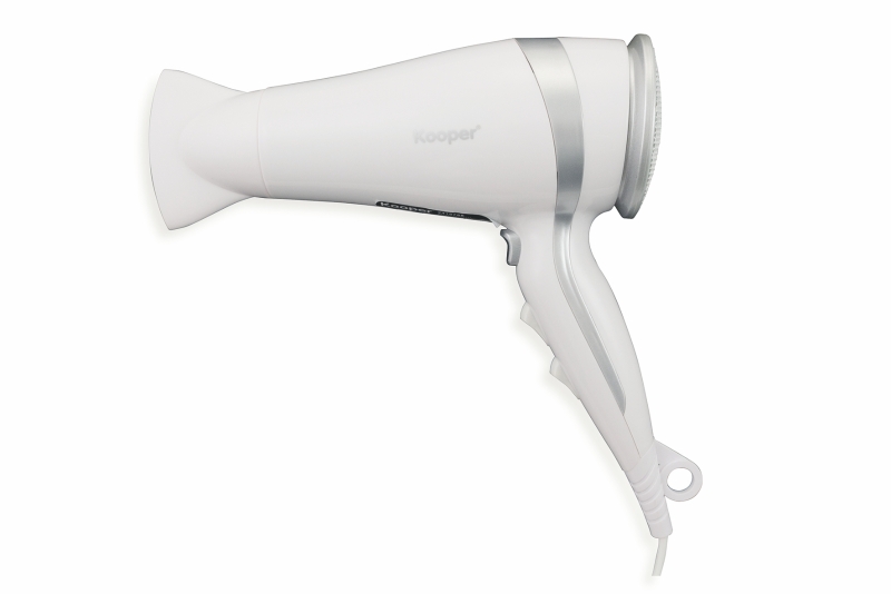 Kooper Asciugacapelli 2000 W Bianco E Silver