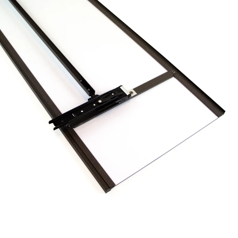 Emuca Specchio estraibile per interni di armadio., Verniciato moka, Acciaio e Tecnoplastica e Vetro