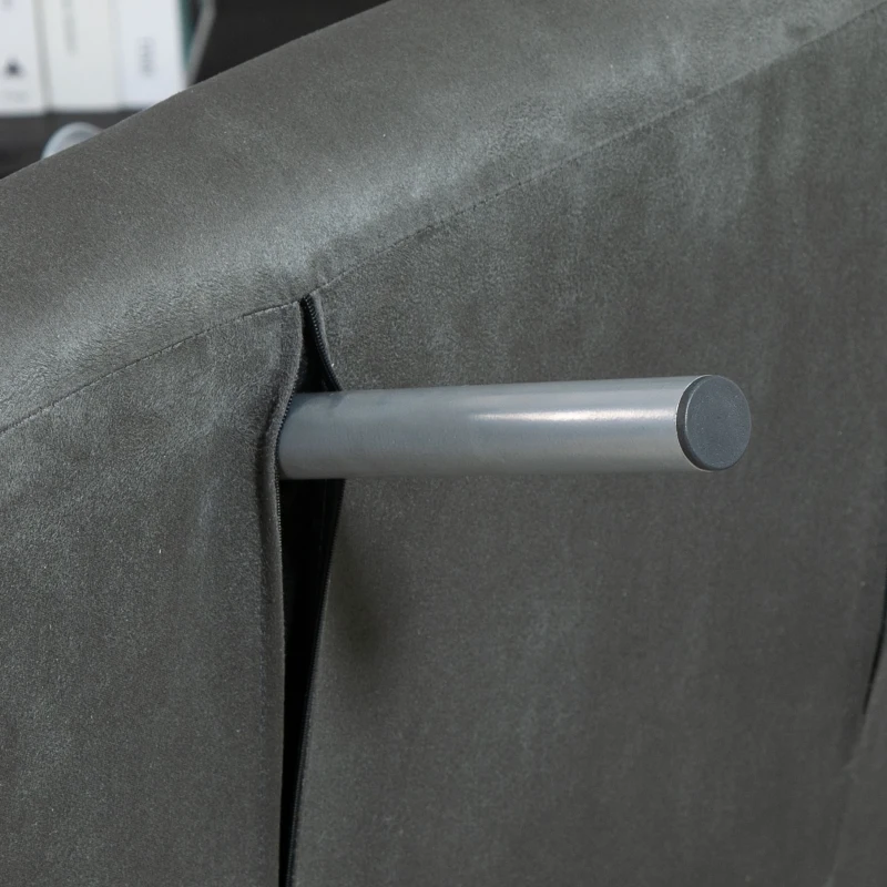 HOMCOM slaapbank met armleuningen slaapfauteuil logeerbed opklapbed chaise longue