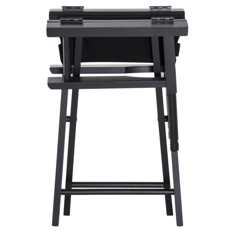 Homcom® tuinstoel inklapbaar regisseursstoel 83 h cm zwart | Aosom.nl