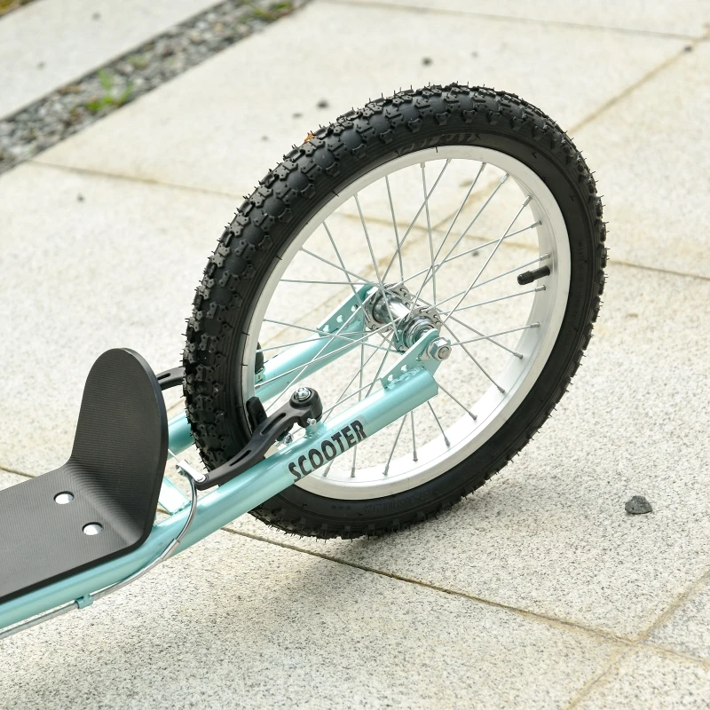 HOMCOM step kinderscooter scooter stadsscooter luchtbanden verstelbaar blauw(m-9)