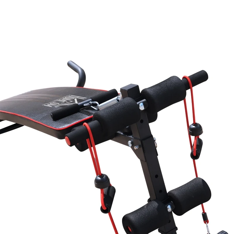 HOMCOM sit up buiktrainer trainingsbank fitnessbank in hoogte verstelbaar