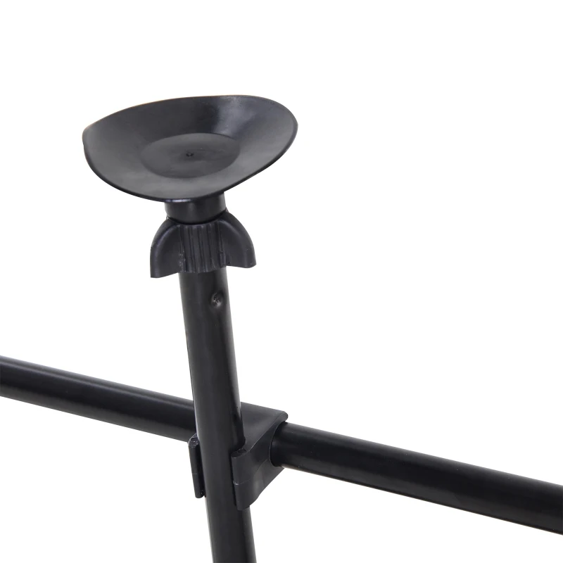 PawHut beschermrooster hondenrek voor in de auto bagagerek scheidingsrek verstelbaar zwart