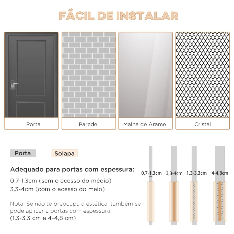 PawHut Porta para Cães e Gatos com Fechadura Magnética 2 Vias de Sistema de Bloqueio Porta para Animais de Estimação para Entrada e Saída Fácil de Instalar 31,5x5,5x39cm  Branco