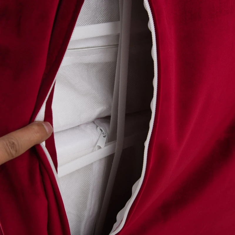 HOMCOM Sedia a Dondolo in Legno con Poggiagambe Regolabile e Tasca Portaoggetti, per Relax o Allattamento, Rossa