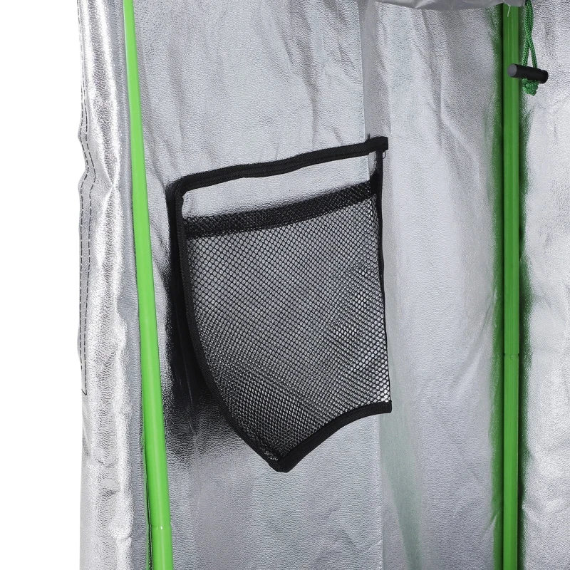 Outsunny Tenda da Coltivazione Idroponica in Mylar e Oxford 600D per Riflettere la Luce grow box grow tenda 60x60x140 cm