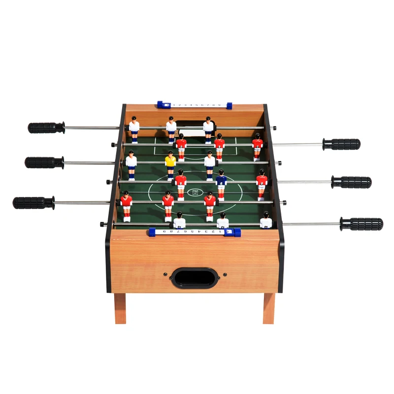 HOMCOM Table baby-foot pour enfants à partir de 3 ans 2 ballons 18 joueurs 69 x 37 x 24 cm