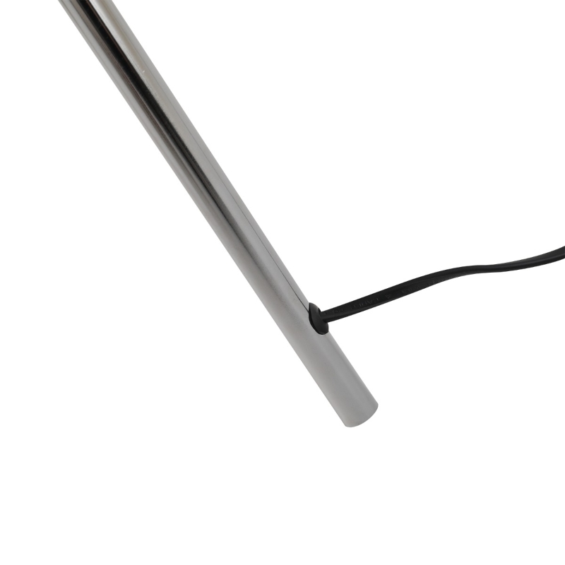 HOMCOM Elegante Lampada da Terra a Treppiede con Paralume in Tessuto Bianco e Gambe Intrecciate, Lampadine E27 Φ48 x 162cm