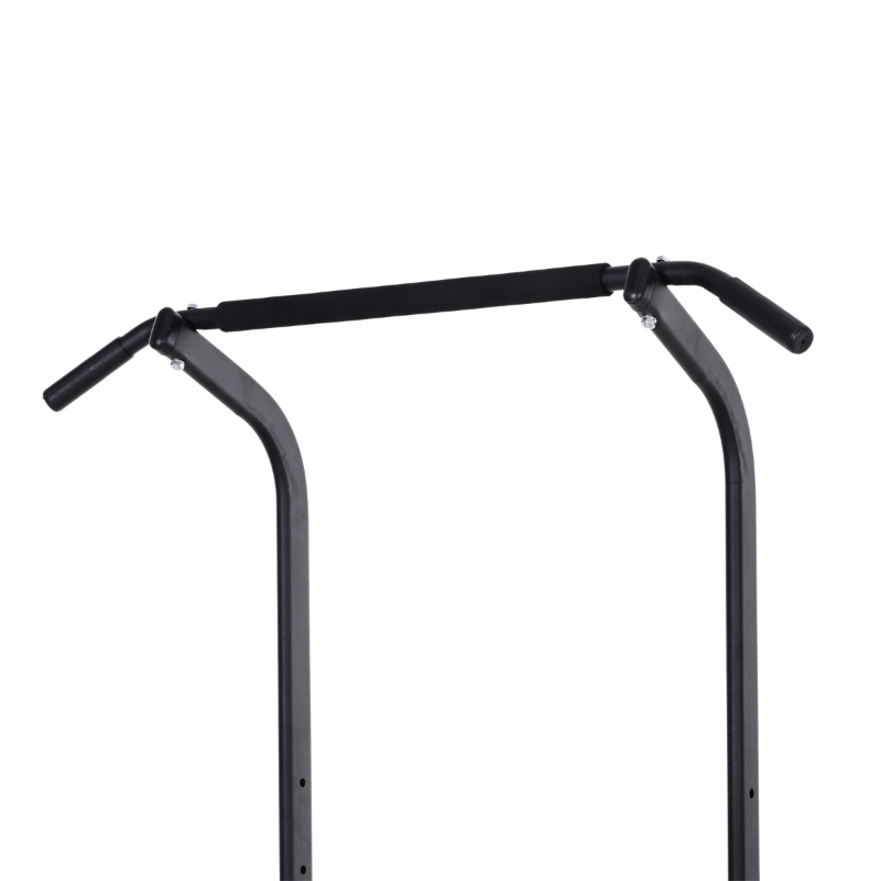 HOMCOM Stazione Fitness Multifunzione Power Tower per Allenamento a Casa Professionale Portata 120kg 129x98x172-224cm