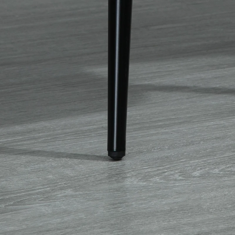 HOMCOM Set 2 Sedie Moderne Imbottite da Salotto e Soggiorno, Stile Nordico Rivestimento in Velluto, Verde, 46x58.5x85.5cm