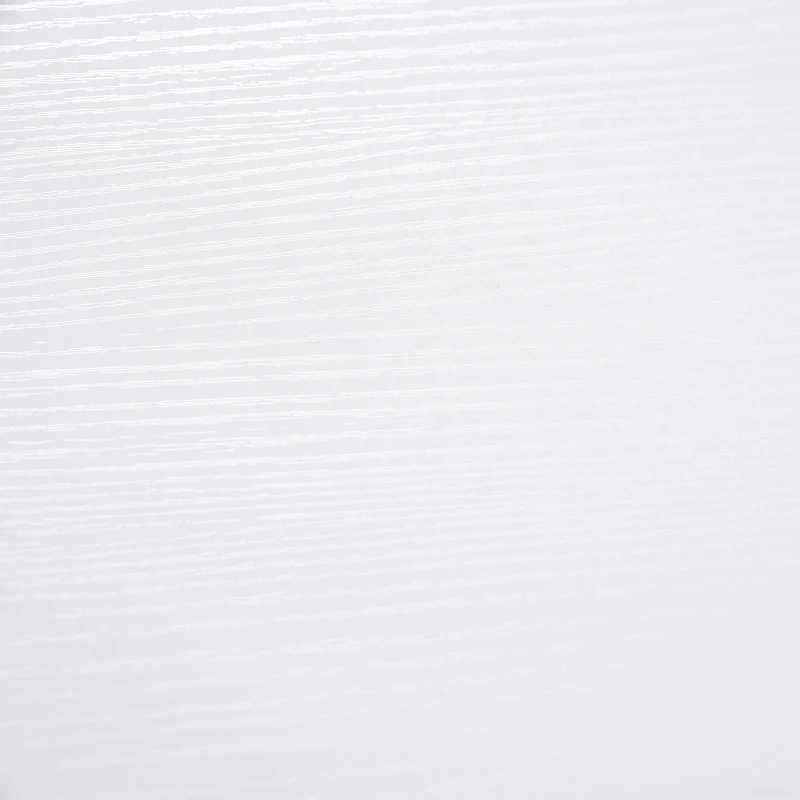 HomCom Moderno Tavolino da Salotto in Legno MDF, Bianco Opaco, 77x40x44cm