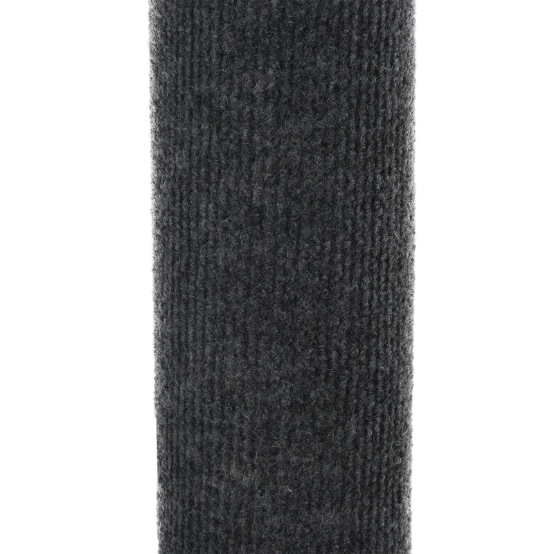 PawHut Albero Tiragraffi per Gatti a 4 Livelli, Fissaggio a Soffitto Regolabile, 43x27x228-260cm